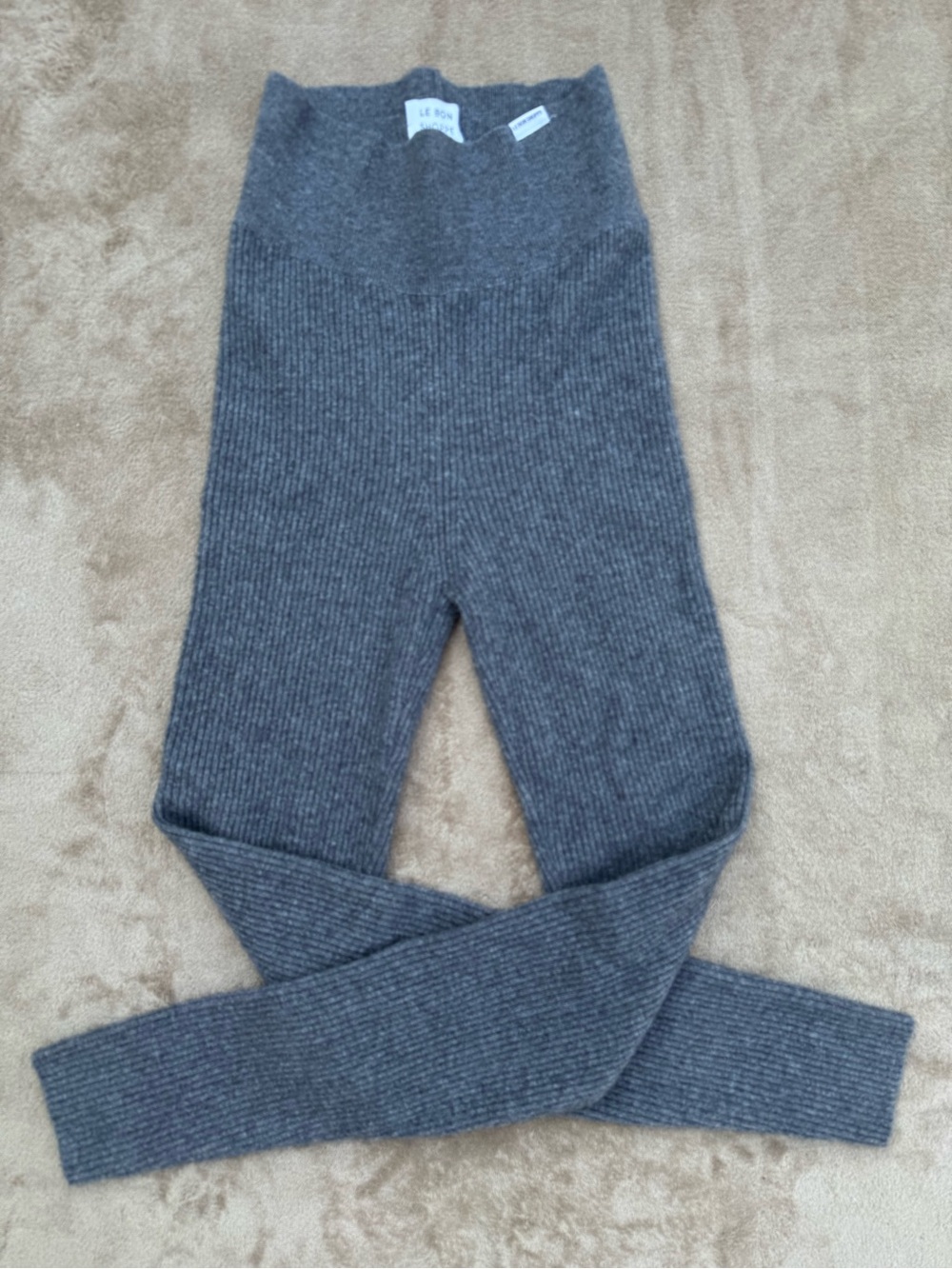 Le Bon Shoppe cashmere ribbed leggings